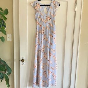 Baby blue floral maxi dress- Alter’d State